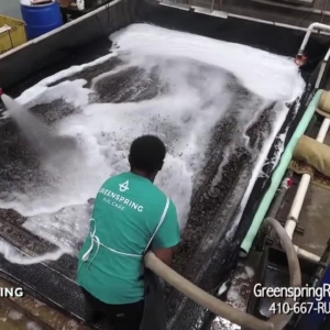 How We Rinse Rugs